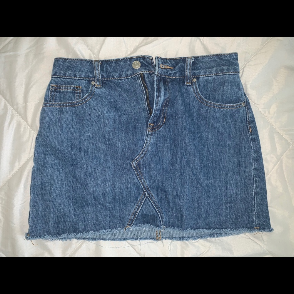Jean mini skirt